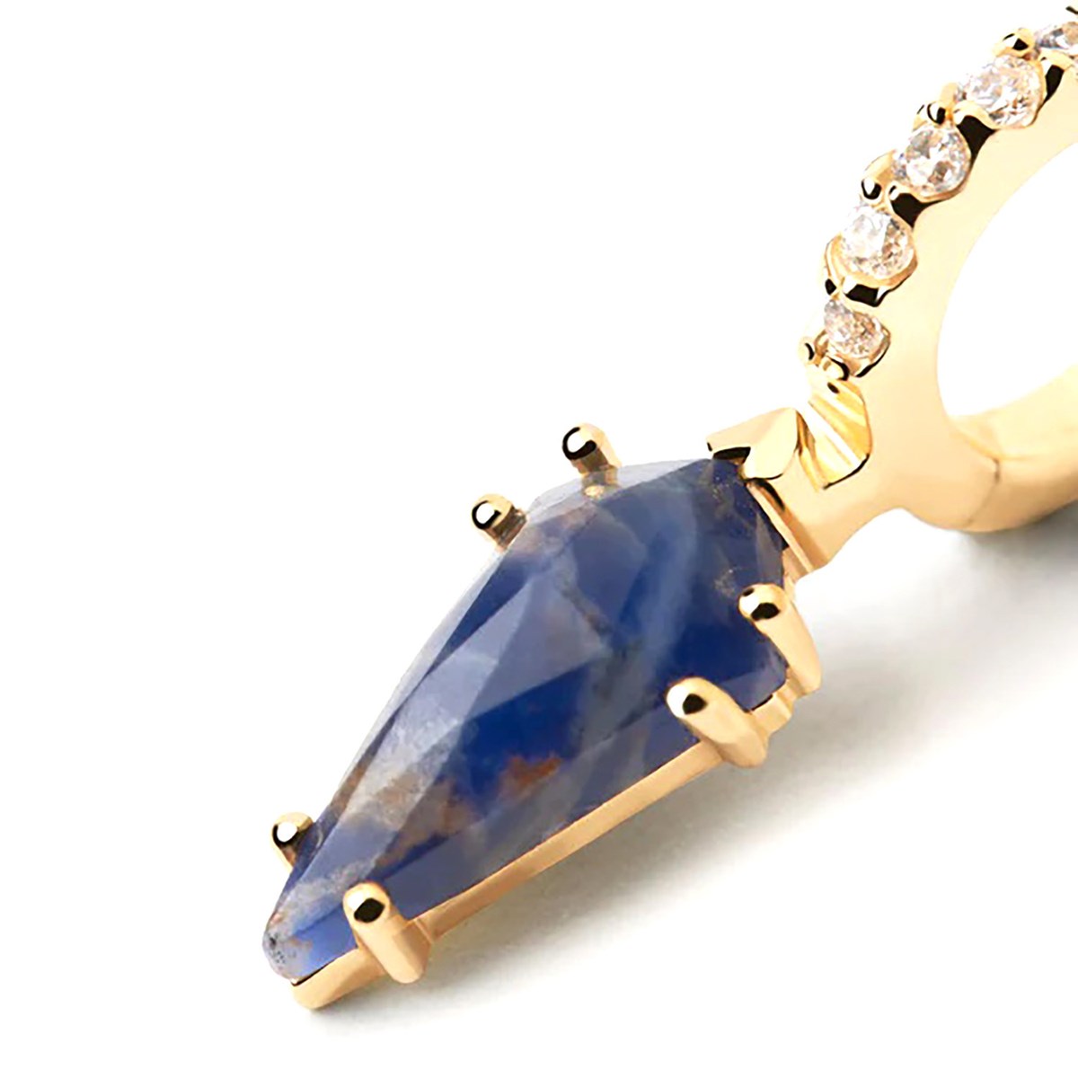 Boucle d'oreille individuelle PdPaola Naoki Sodalite