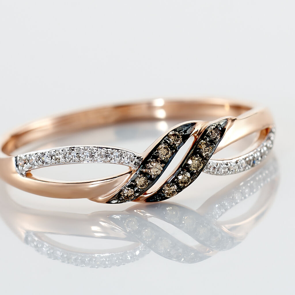 Bague Edem Or Rose Diamant