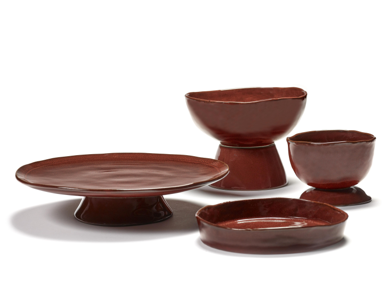 Serax La Mère by Marie Michielssen diep bord Ø23 set van 2 Venetian Red