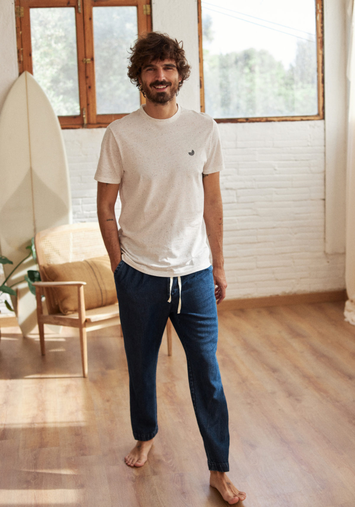 Twothirds T-Shirt Wake Multicolour Neps
