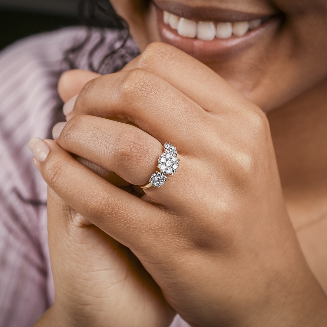Verlobungsring 750/18 K Gelbgold mit Diamanten 1.00 ct H/si by CHRISTIAN