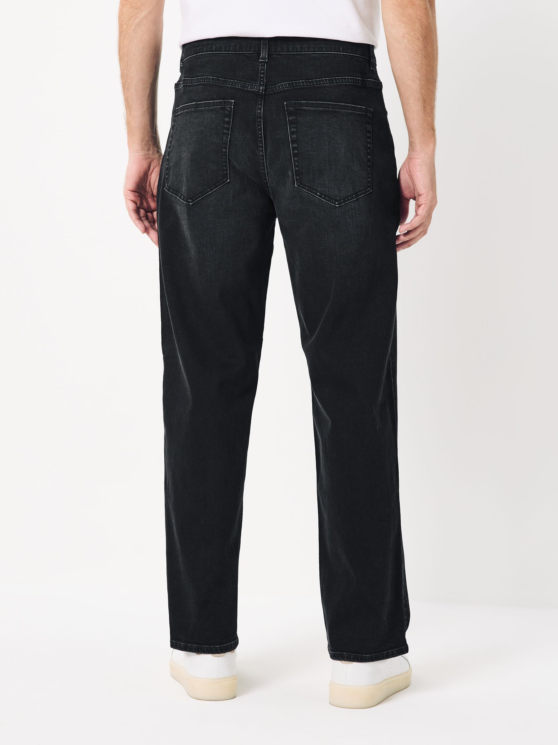 Zwarte wassing - Klassieke stretchy Jeans met relaxed fit