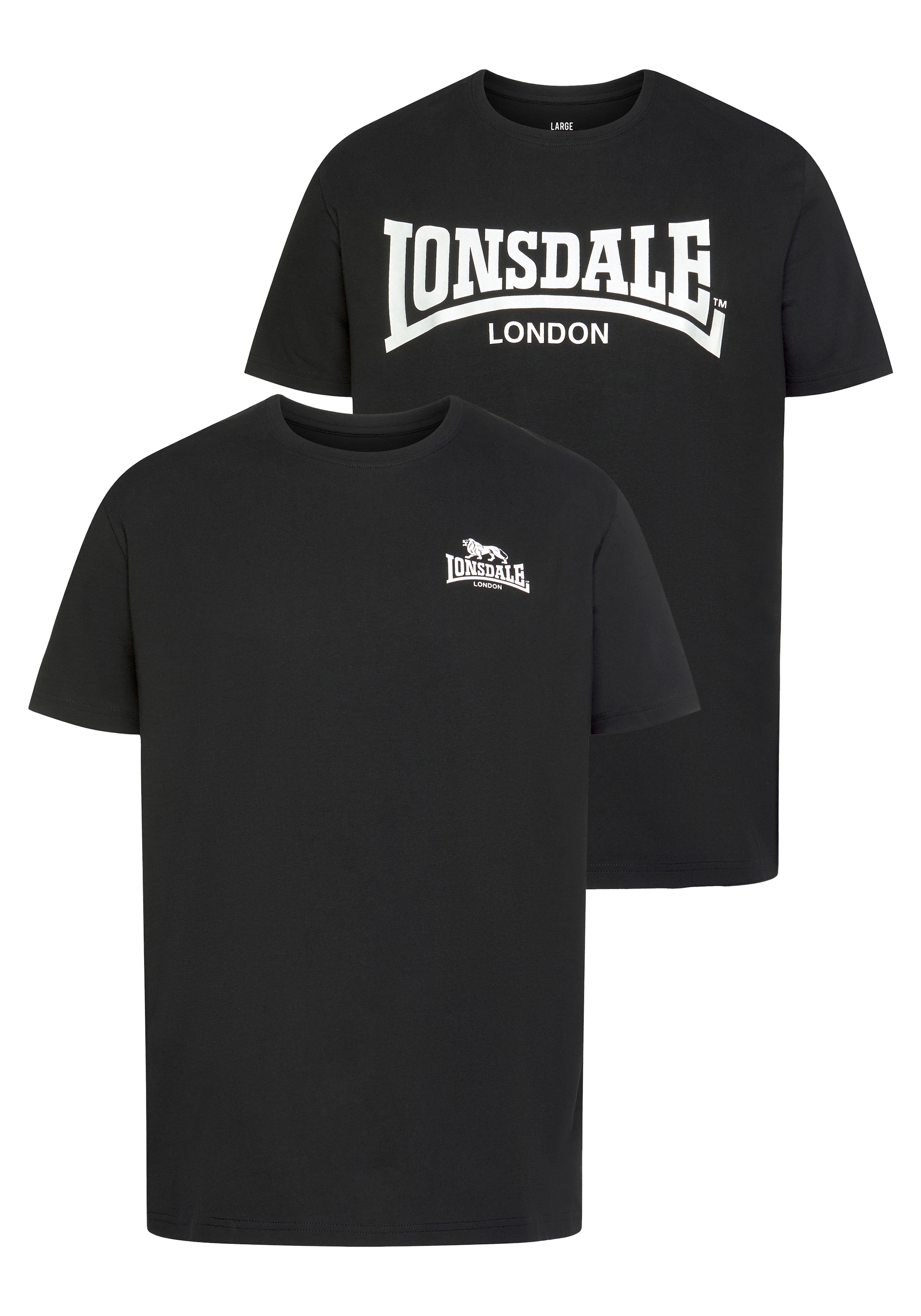 Lonsdale T-Shirt »PIDDINGHOE«, 2 Stk.