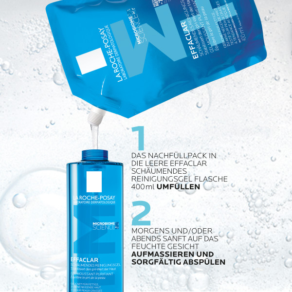 La Roche-Posay Effaclar Reinigungsgel Gel Nachfüllpackung Btl 400 ml