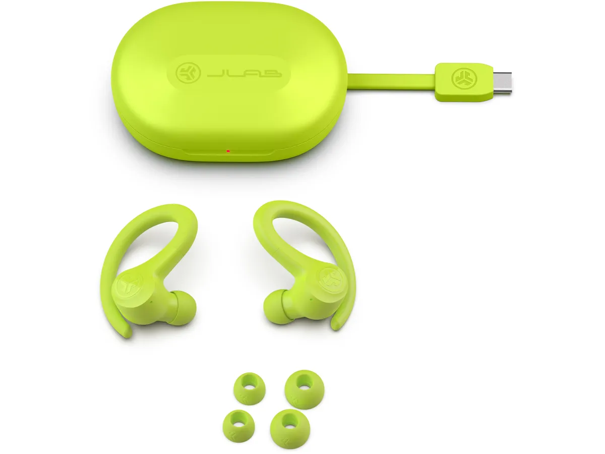 Go Air Sport TWS Bluetooth 5.1 In-Ear Kopfhörer Headset IP55   Ladecase (IEUEBGAIRSPRTRTEL124) - Gelb (Neon Yellow)