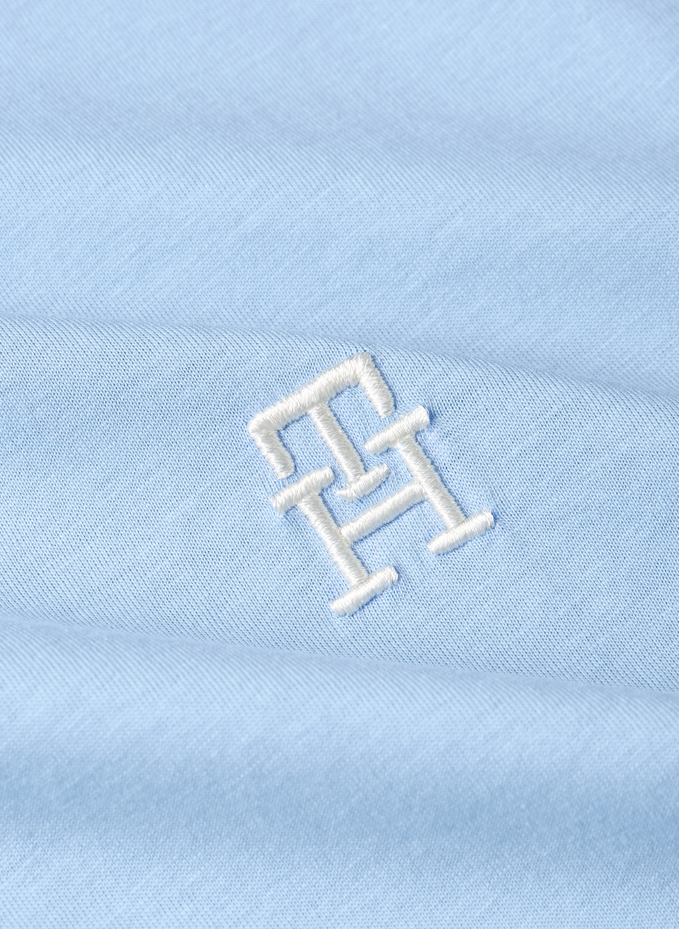 Tee-shirt col rond regular-fit en coton | Bleu