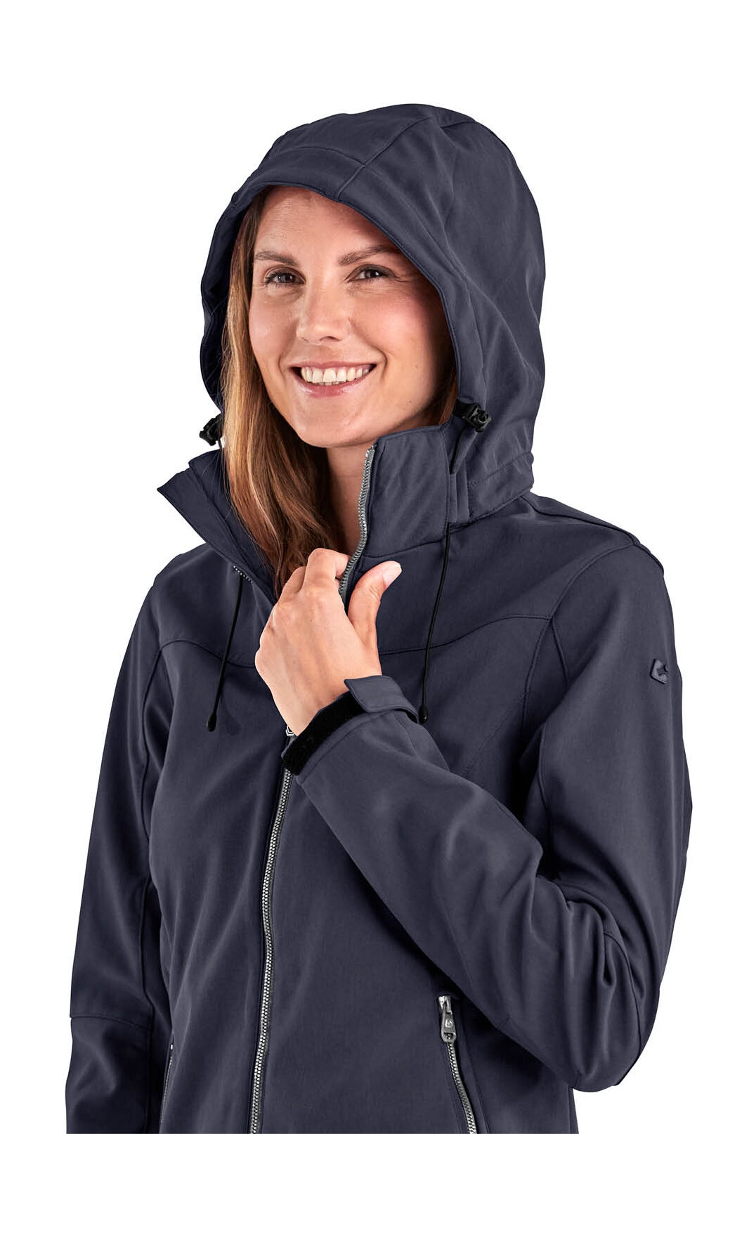Killtec Softshelljacke »Damen Softshelljacke« Wasserabweisende, winddichte Softshelljacke mit abnehmbarer Kapuze