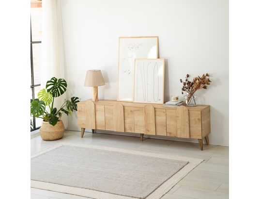 CONCEPT1 - Meuble TV New line chene saphir v2 180 x 35 x h50 cm