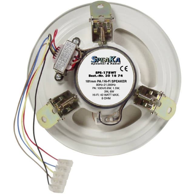 Renkforce SPE-178WT ELA-indbygningshøjtaler 40 W 100 V