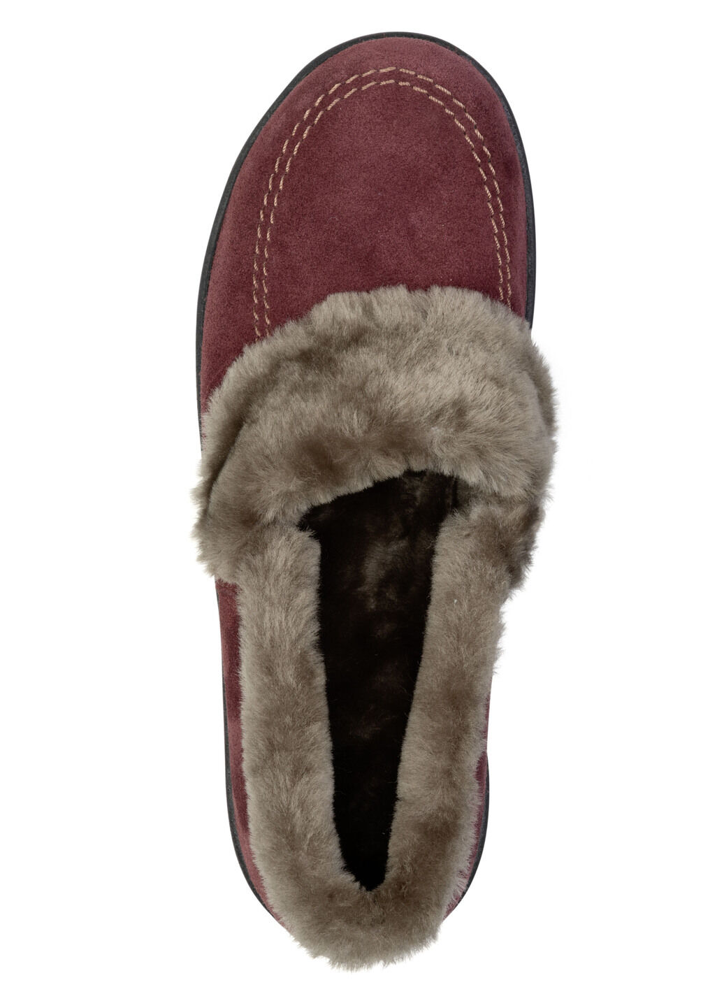 ELENA EDEN, warme Damen-Hausschuhe, Weite H, mit Lammfell