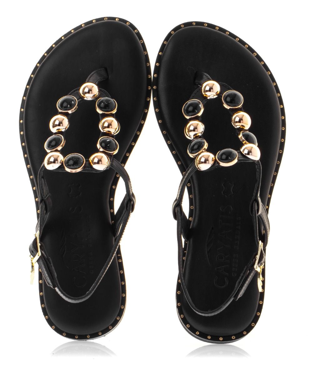 Caryatis Leather Sandals