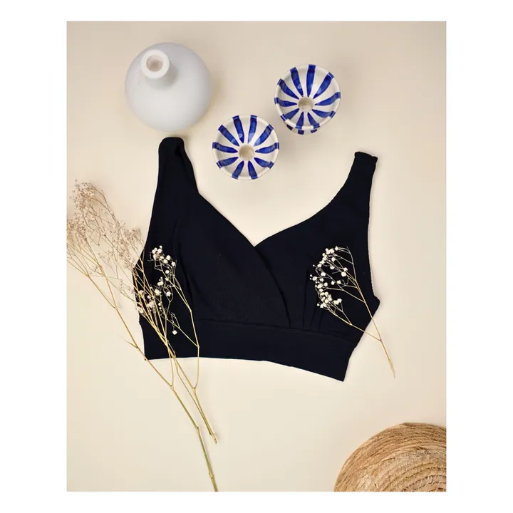 Mama Hangs Brassière d'allaitement | Noir