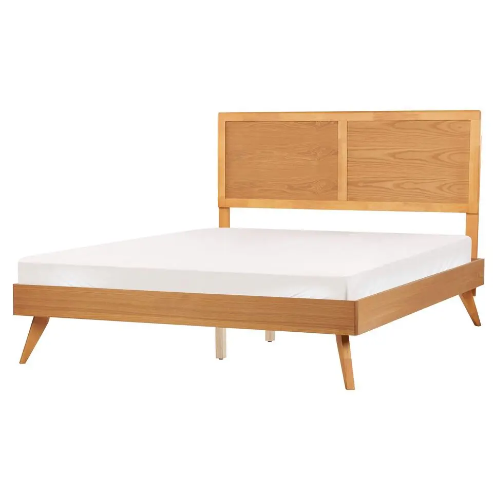 ISTRES - Tweepersoonsbed - Lichthout - 160 x 200 cm - MDF