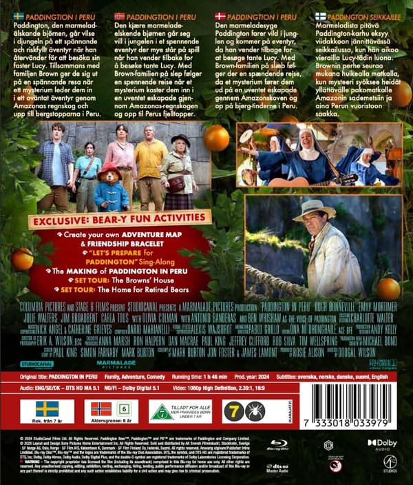 Paddington i Peru (Blu-ray)