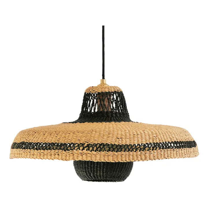 Golden Editions Suspension Hatter + Lantern tissé à la main  | Bleu marine