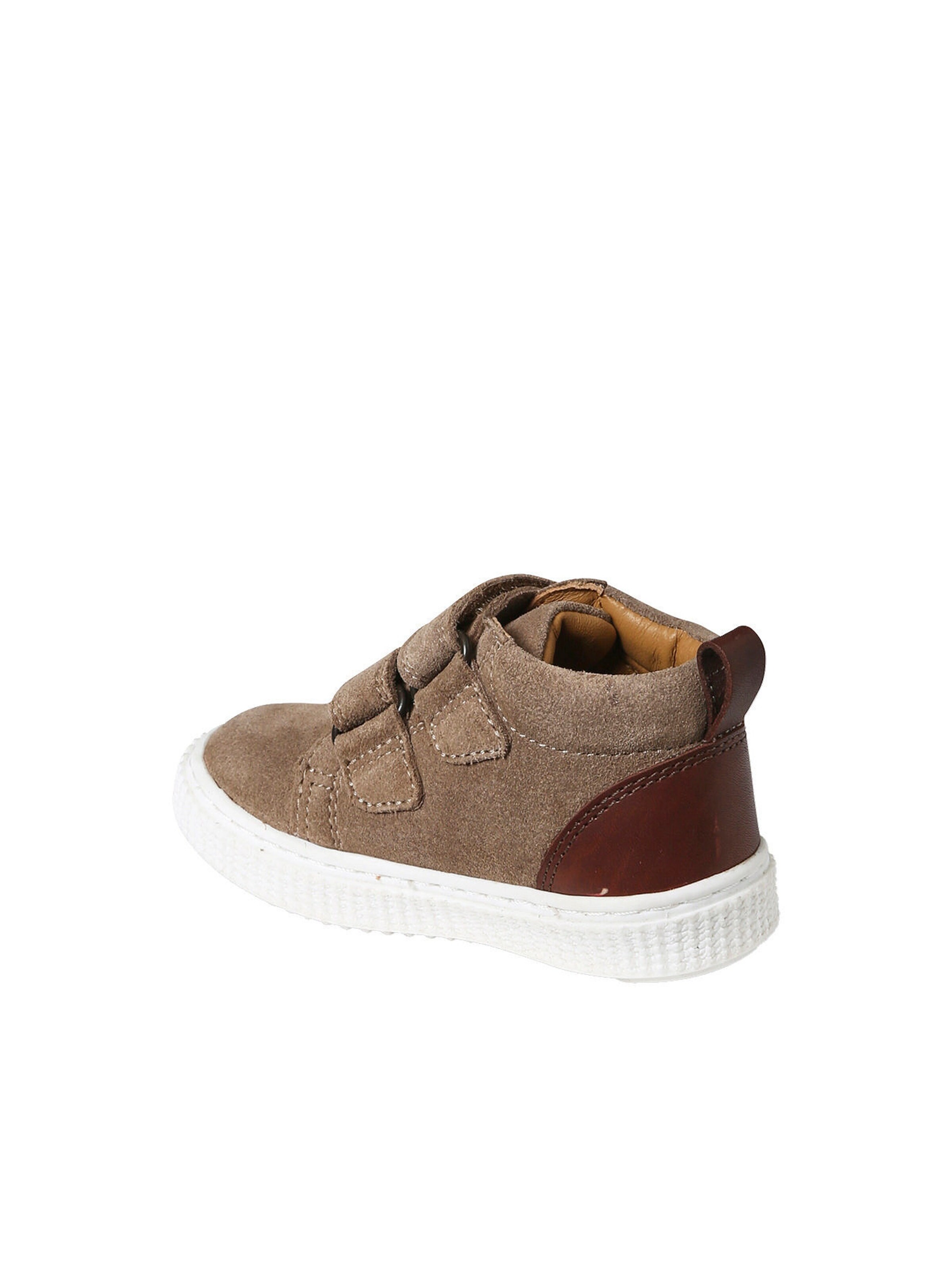 Vertbaudet Jungen Baby Boots, Klettverschluss graubeige