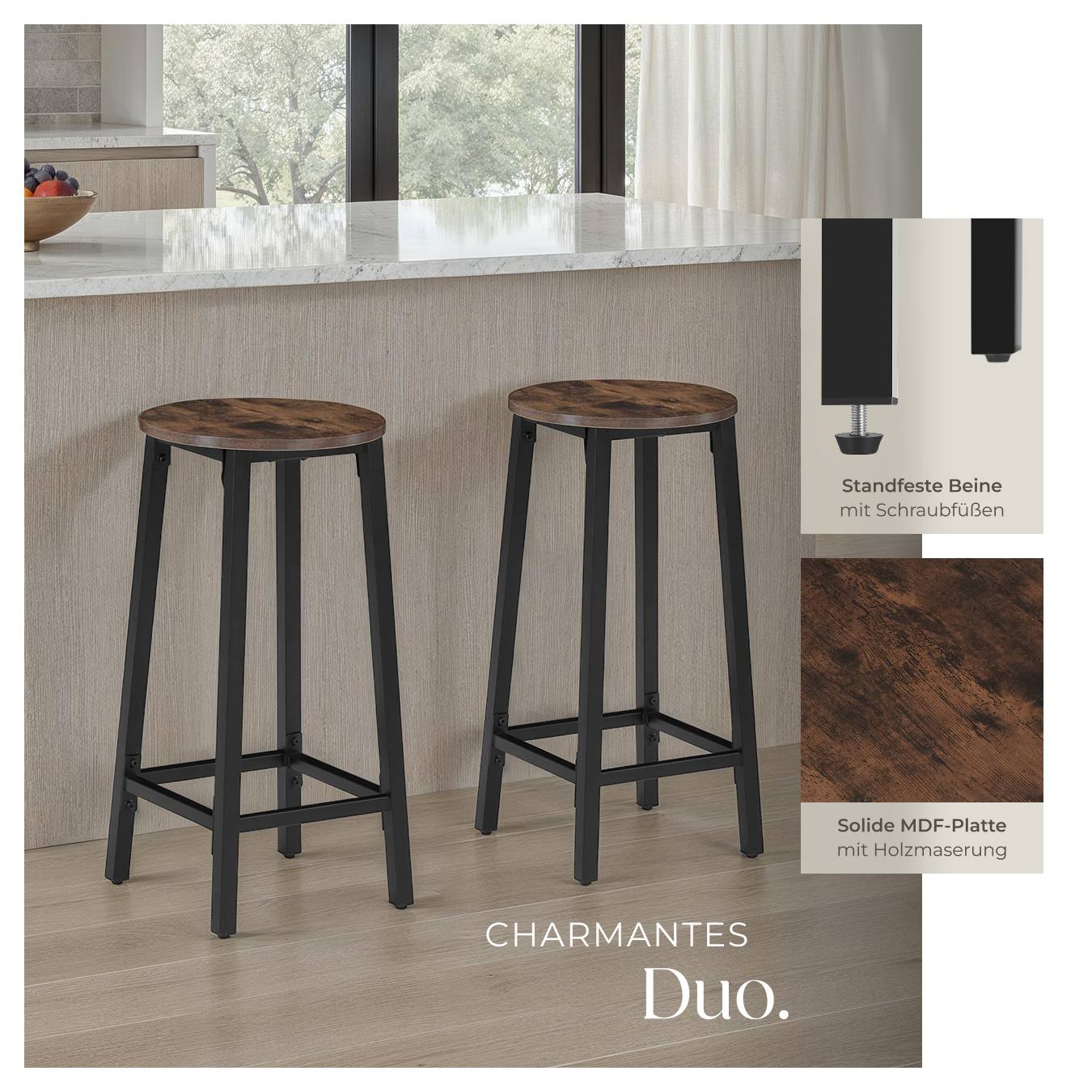2er Set Barhocker Corby