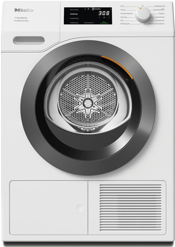 Miele - TEC 655 WP Excellence EcoSpeed - Warmtepompdroger - Wit