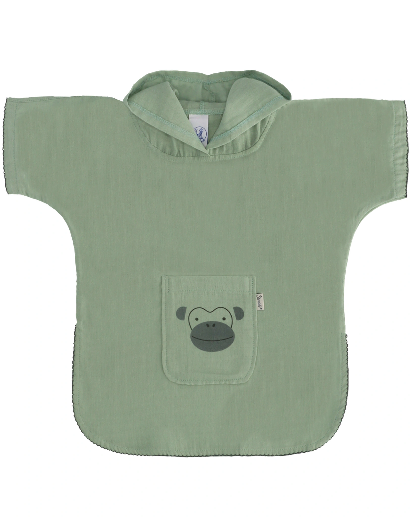 Bade-Poncho AFFE ALBERT in grün
