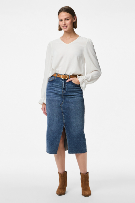 Pieces witte dames blouse