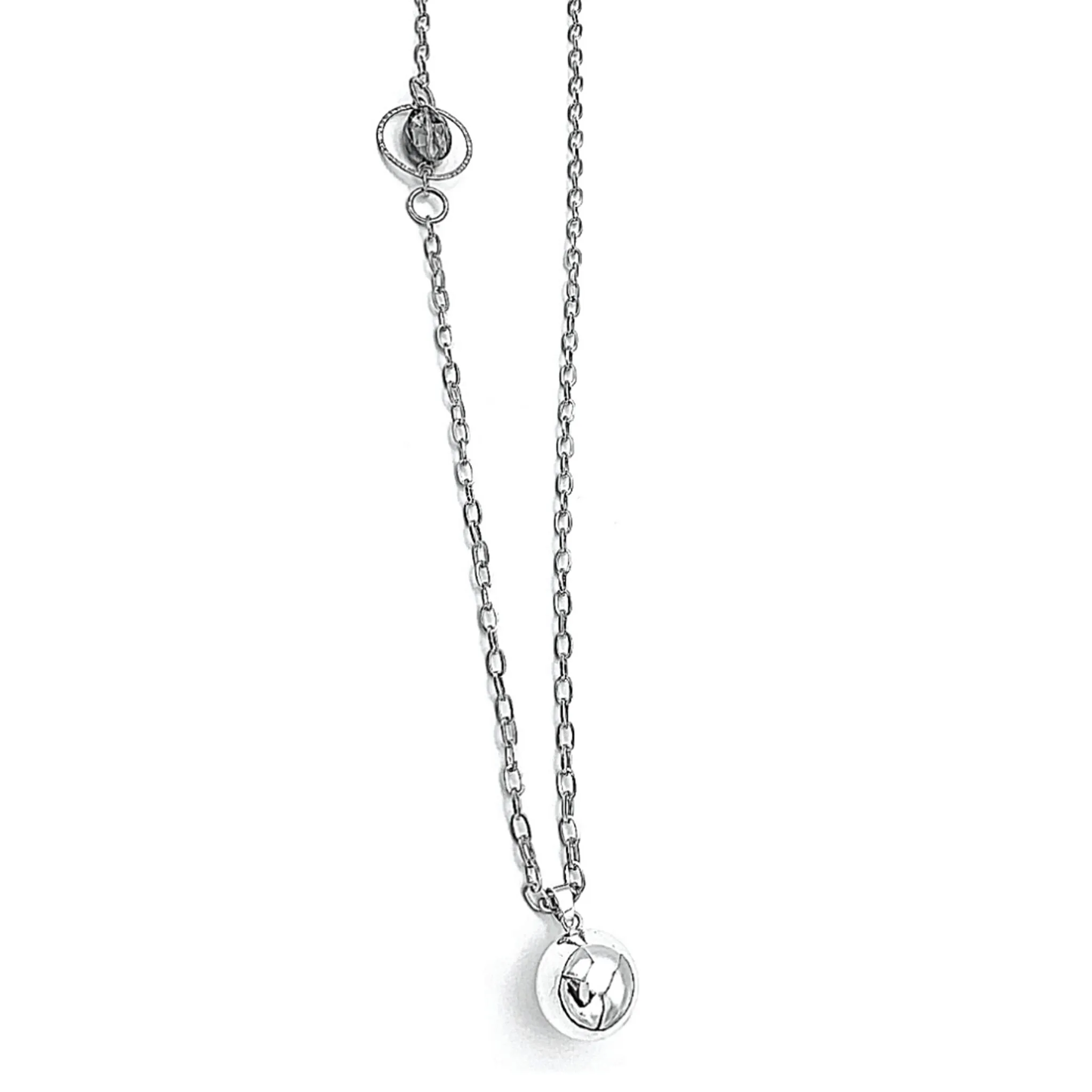 Bolangel - Le lit d'argent Bijou Bola de Grossesse - Saturne Cristal