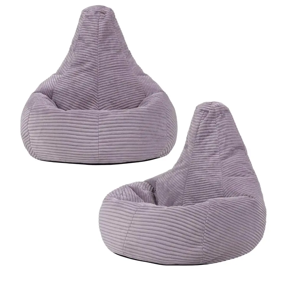 Set van 2 icon Kinderzitzakken Dalton - Corduroy Zitzak - Paars