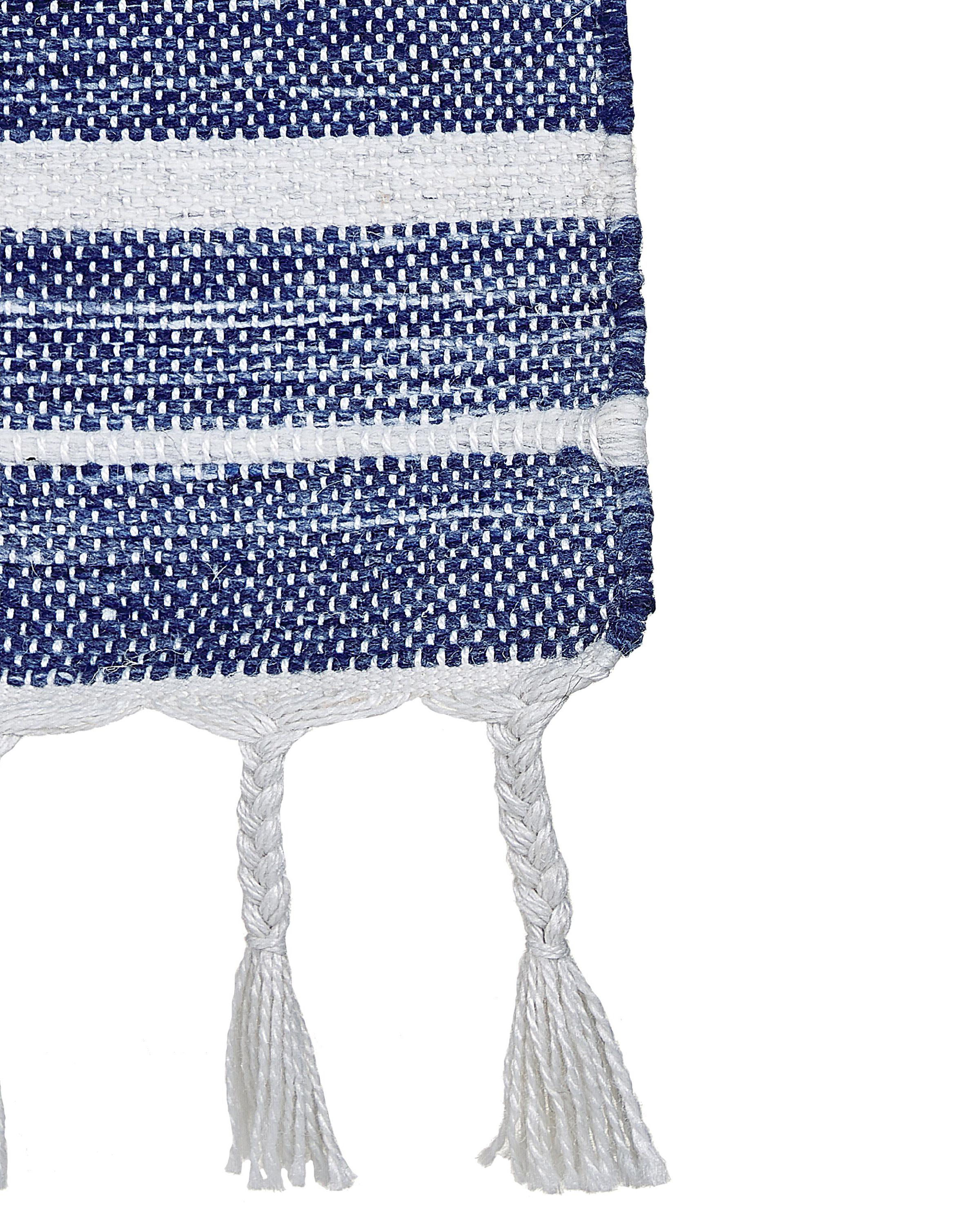 Vloerkleed BADEMLI Donkerblauw 160 x 230 cm