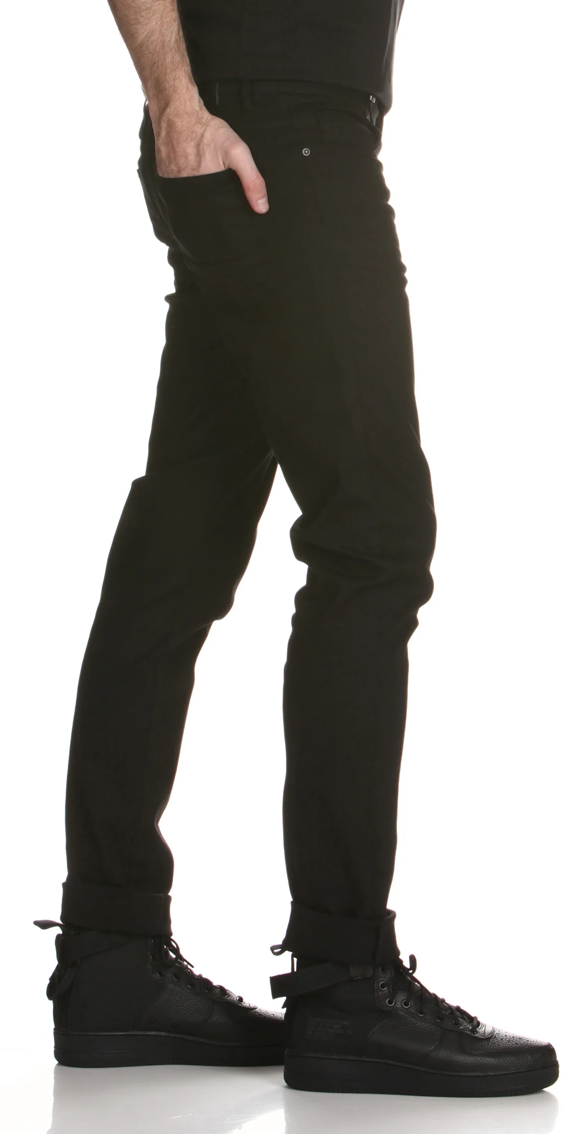 Jean slim-fit taille normale | Noir