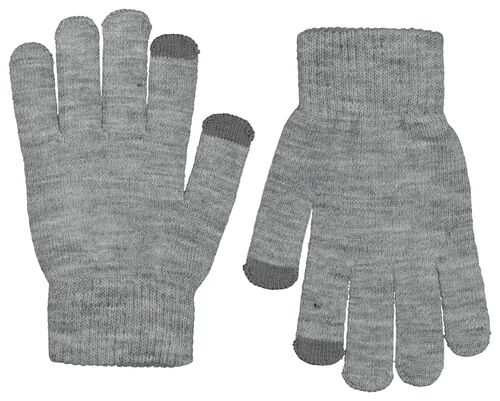 2 paires de gants enfant avec paillettes pour écran tactile noir