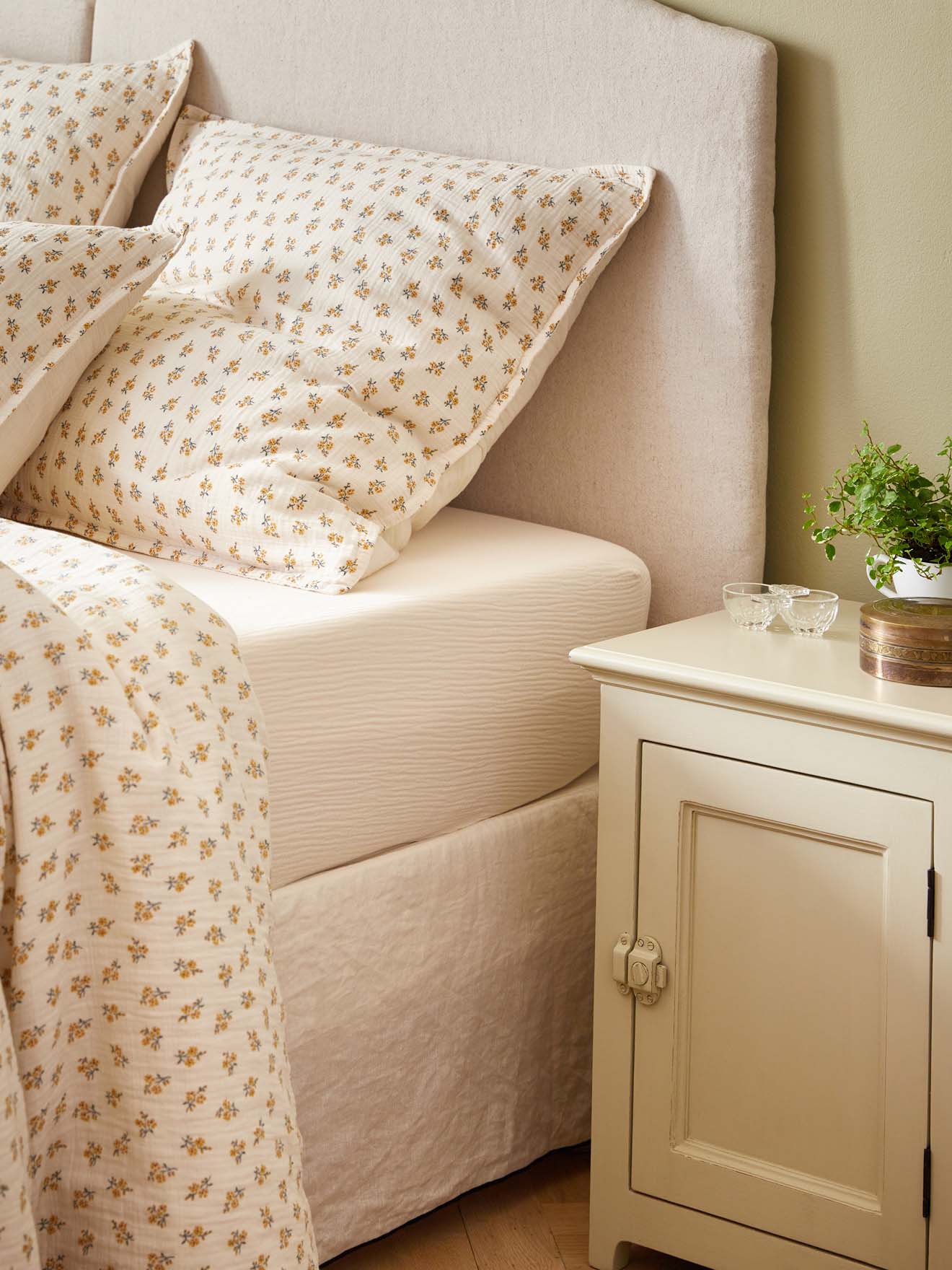 Drap-housse gaze de coton 