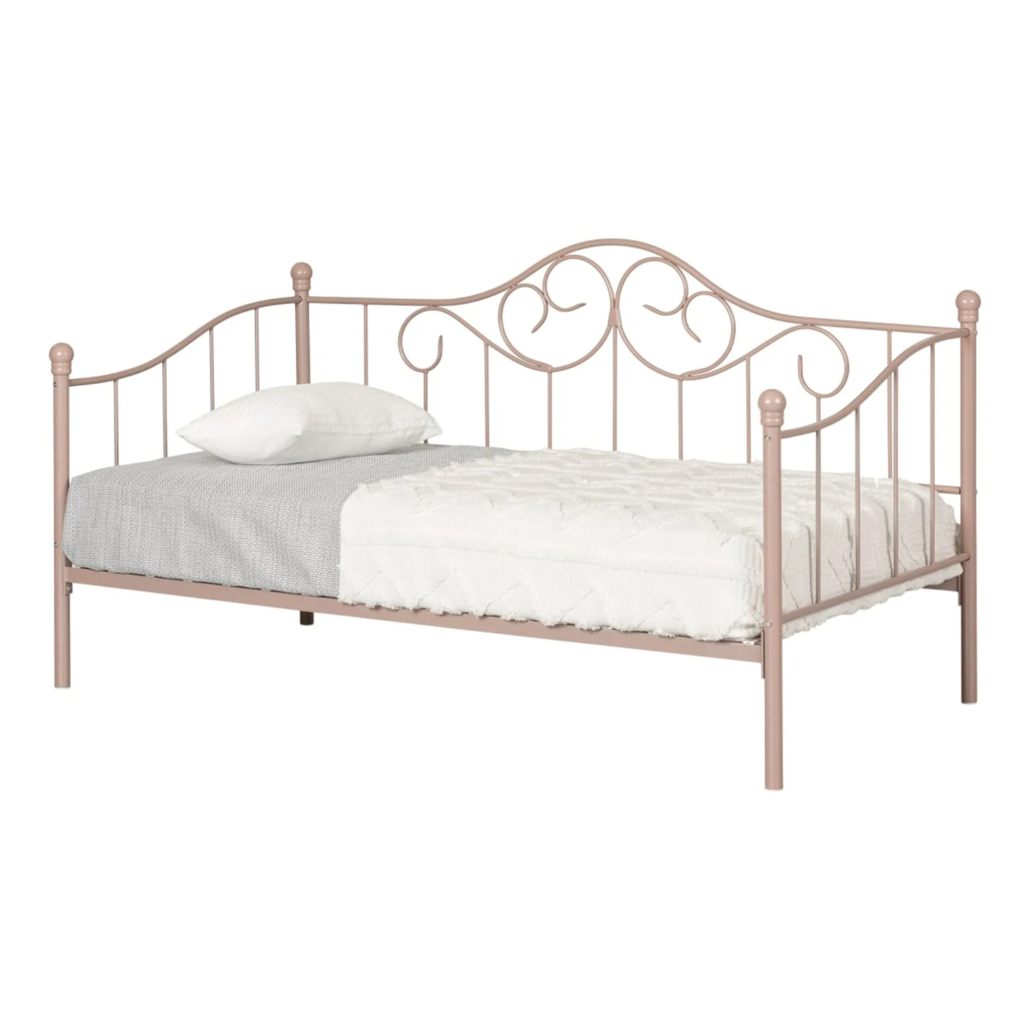 South Shore Lit de Jour en Métal - Summer Breeze Rose