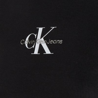 Sweatshirt femme Monologo Rib Roll CALVIN KLEIN