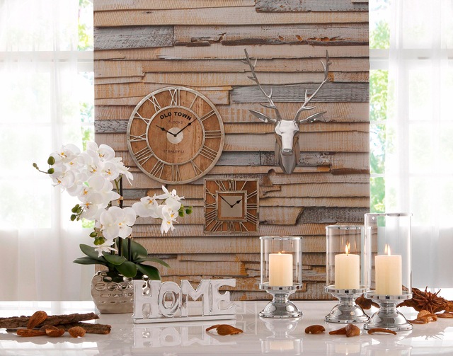 Komar Fototapete »Whitewashed Wood - Grösse 368 x 254 cm« bedruckt glatt Wohnzimmer, Schlafzimmer