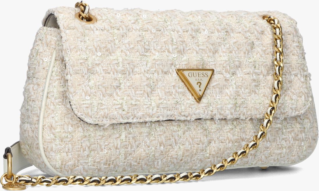 GUESS beige guess schoudertas giully convertible xbody flap