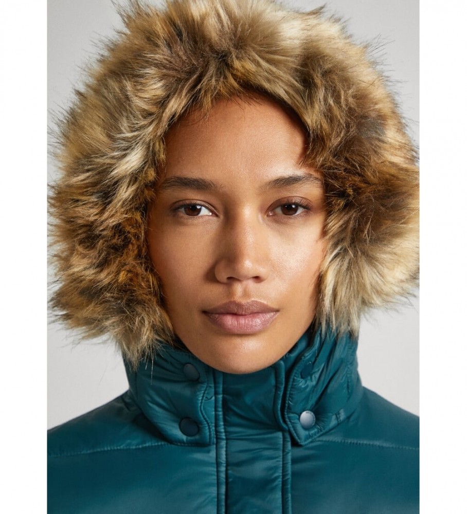 Jaqueta curta verde Pepe Jeans May