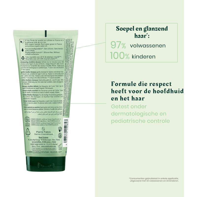 René Furterer Naturia Shampooing Micellaire douceur - Tube 200 ml