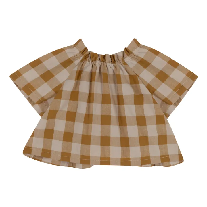 Babe & Tess Blouse Vichy Talita | Camel