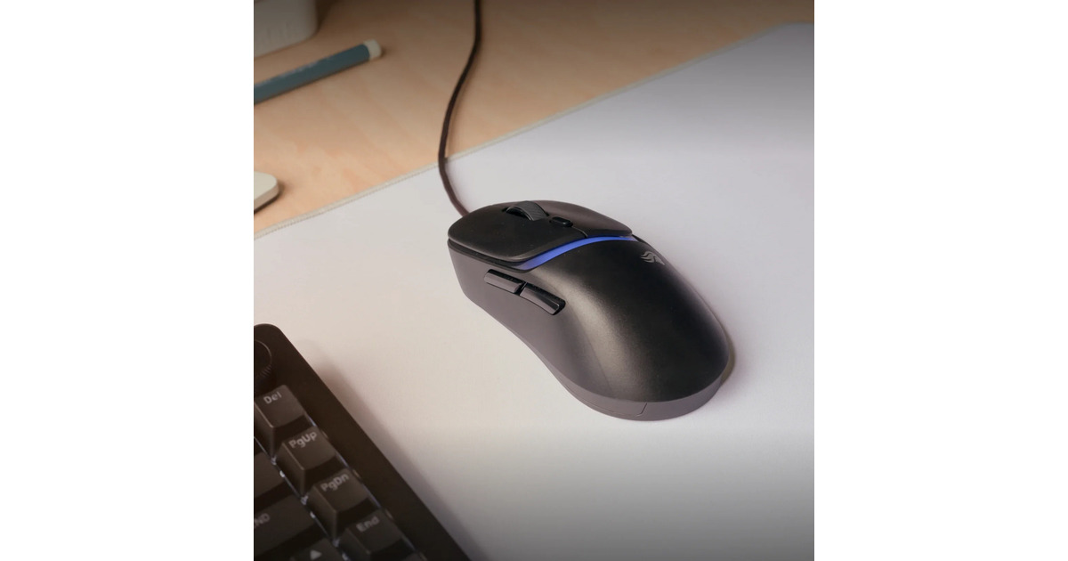 GloriousModel D 3 Wired gaming muis  (Zwart (mat), Tot 30.000 dpi, RGB)