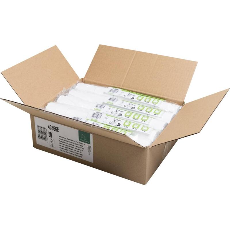Bobines Terminaux bancaires Exacompta 40866E - l 57 mm x L 24 m, Ø 46 mm - 1 pli(s) - paquet de 50
