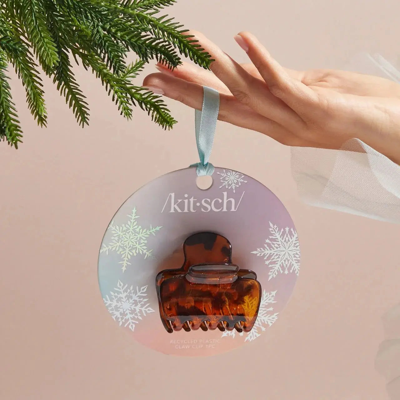 Holiday Recycled Plastic Claw Clip Tort