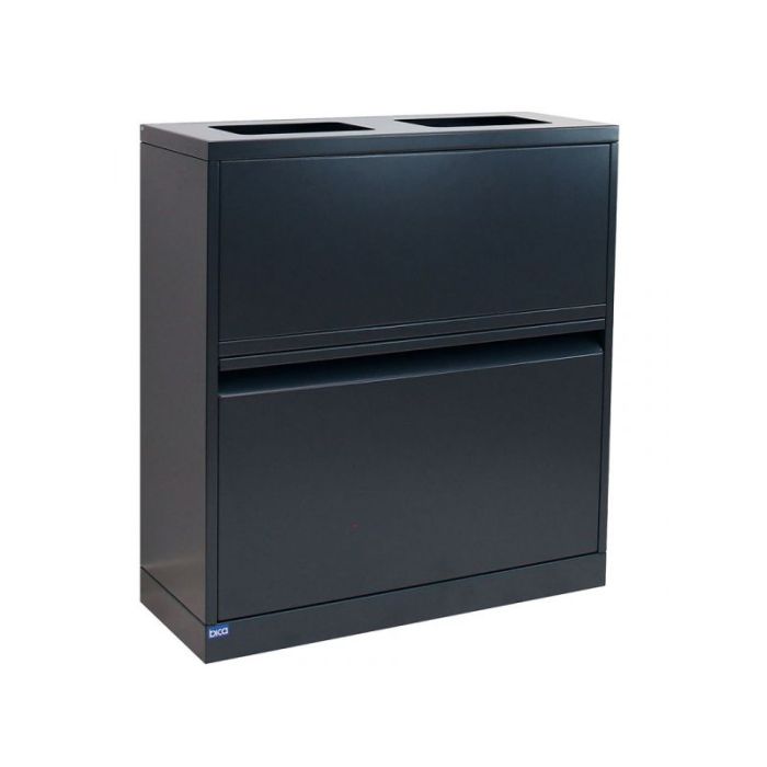 Afvalsysteem Open 80 liter Bica 880 Zwart Model VB195237 (8713631195237)