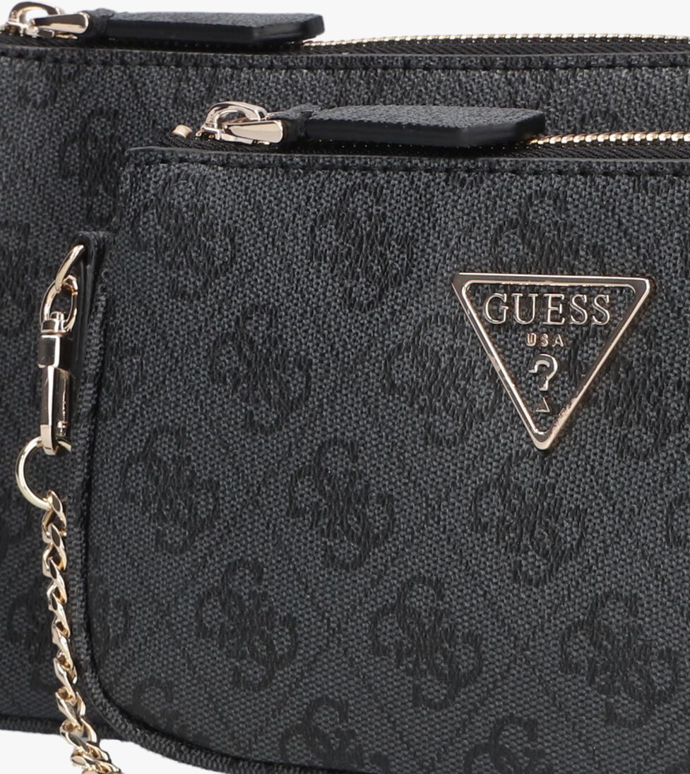 GUESS grijze guess schoudertas noelle dbl pouch