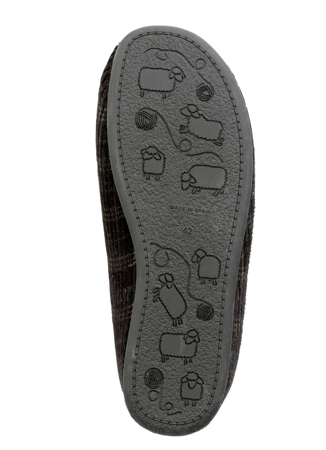 Textil-Pantoffel mit herausnehmbarem Fußbett