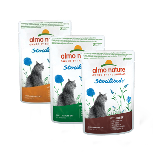 Almo Nature Sterilised Kattenvoer - Maaltijdzakje
