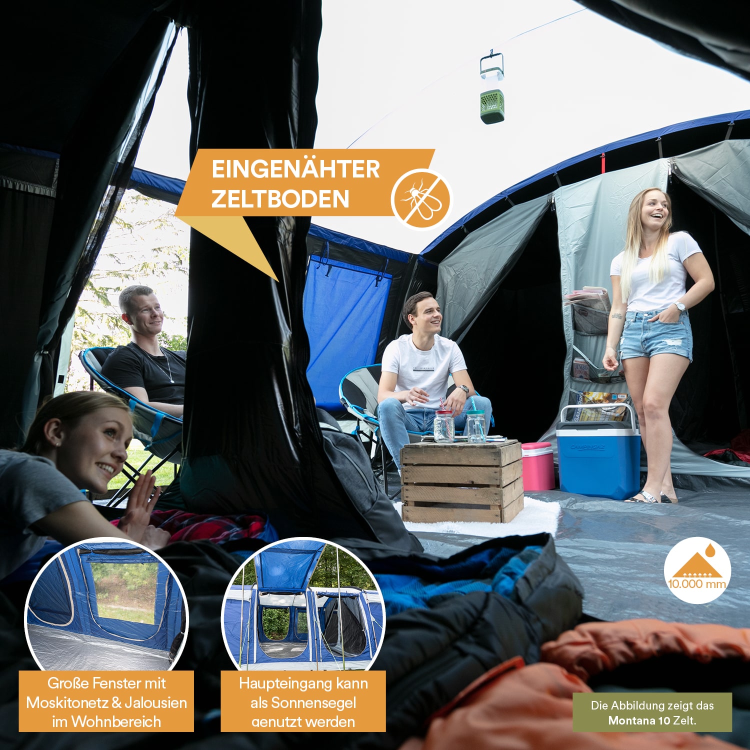 Skandika Montana 8 Sleeper Protect Tunneltent