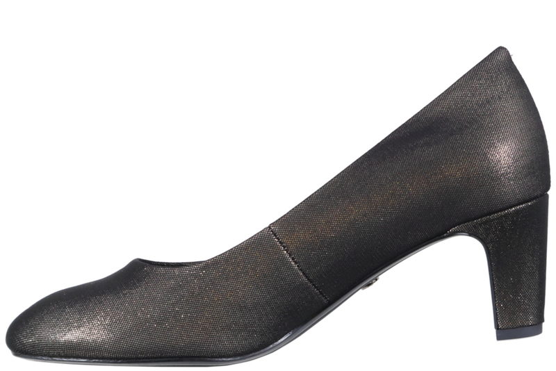 TAMARIS PUMPS I KOBBERFARVET TEKSTIL