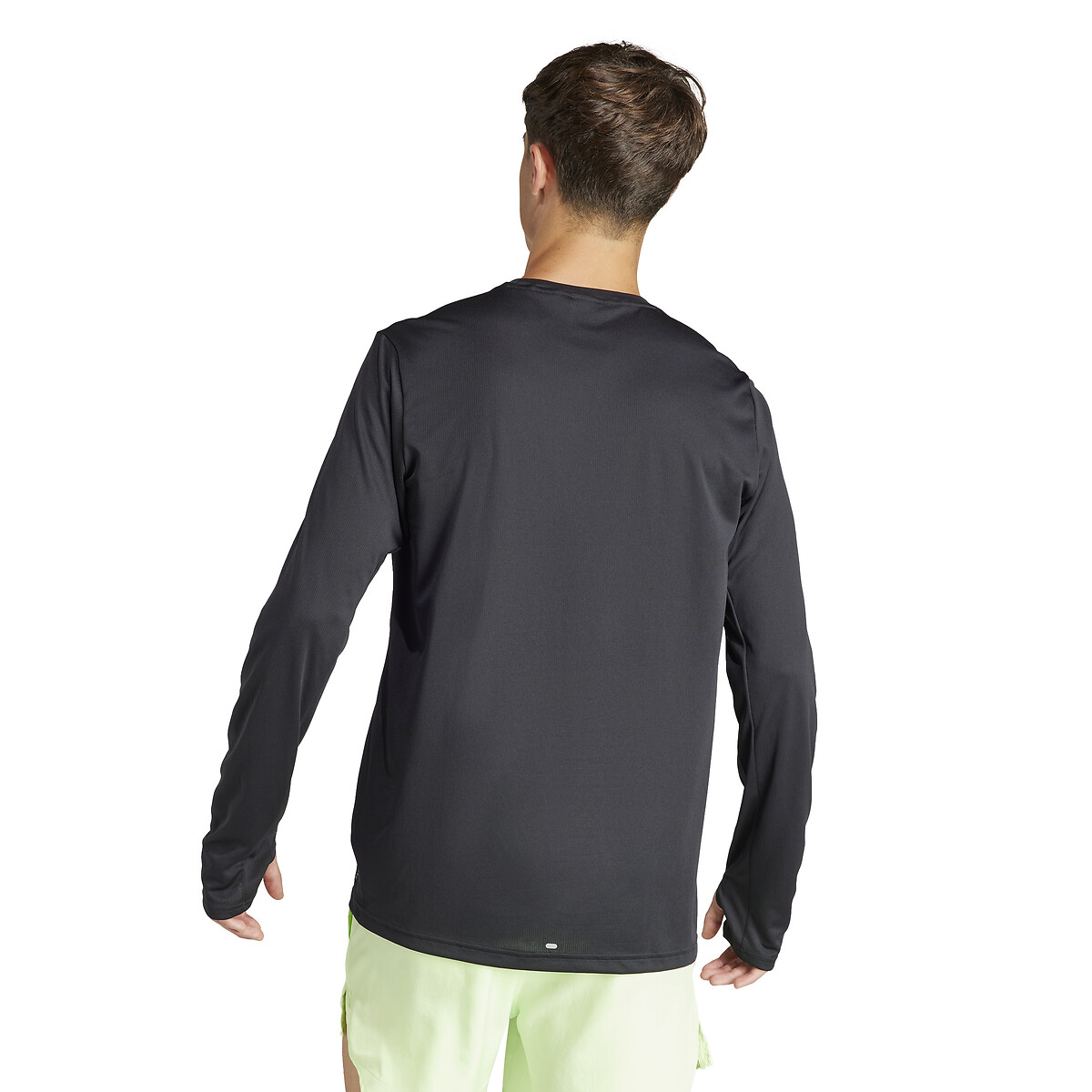 Camiseta de manga comprida adidas Performance com logotipo grande