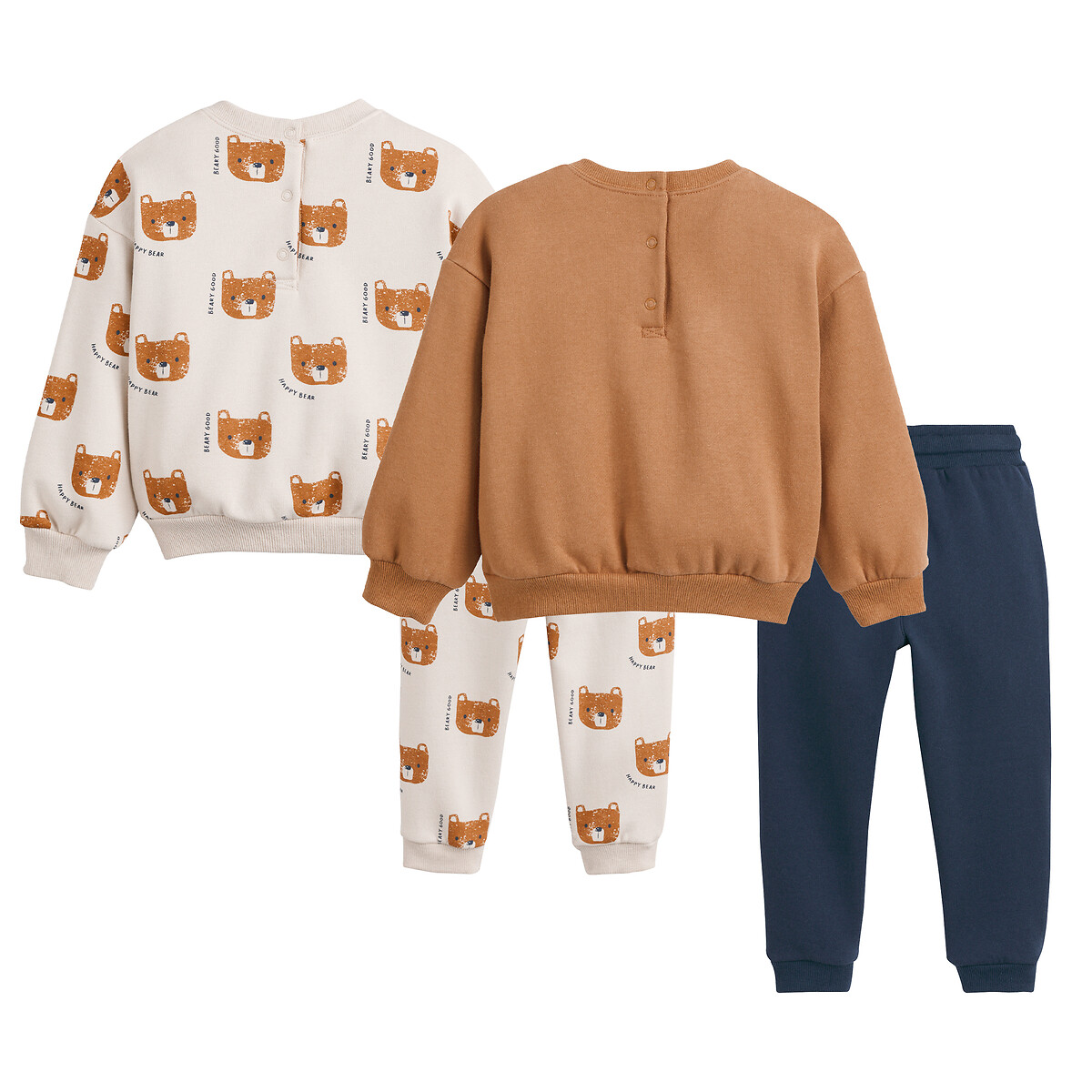 COLEÇÃO LA REDOUTE<br>Conjunto de 2 peças em flanela com estampa de urso