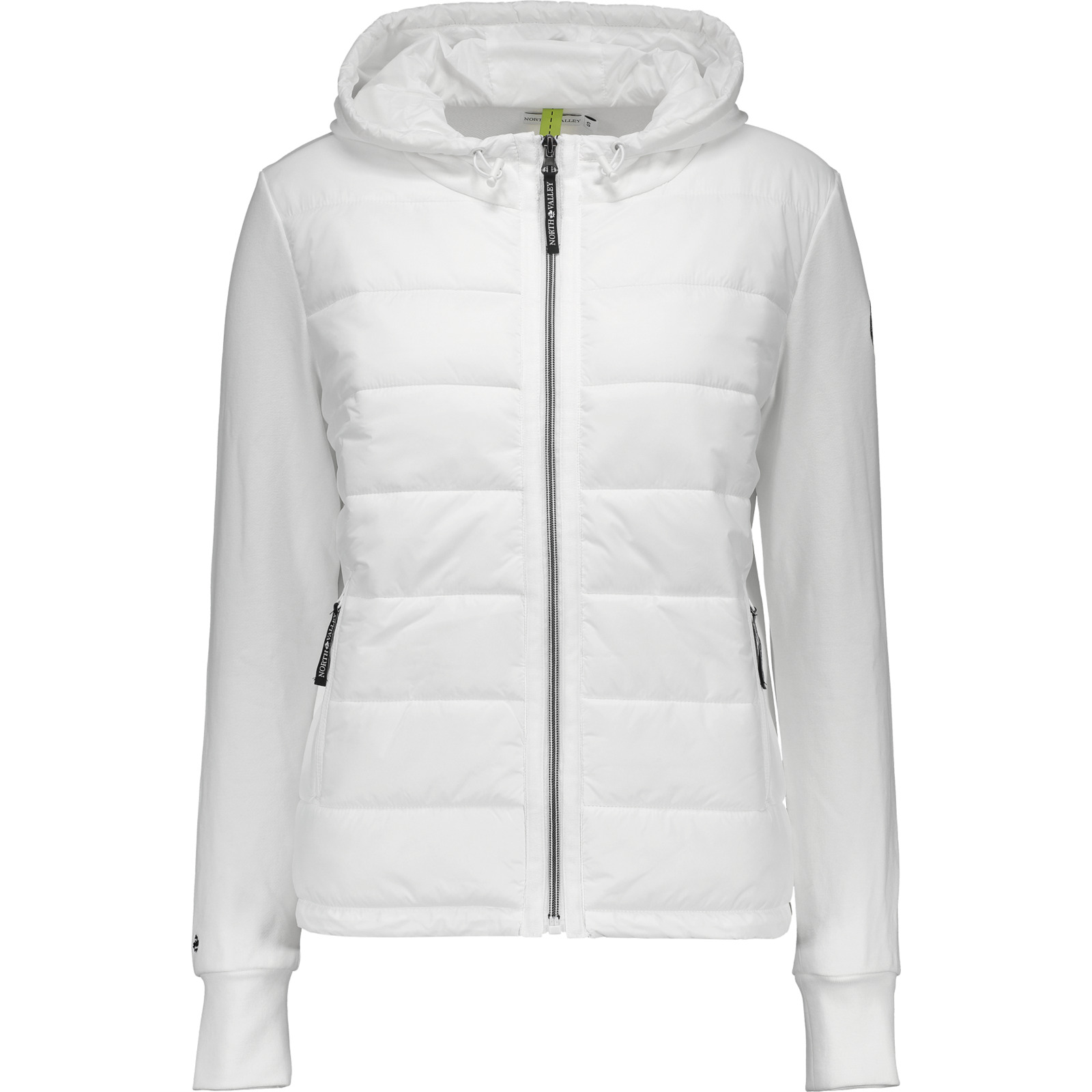 North Valley Damen-Hybridjacke mit Kapuze XL, dunkelblau