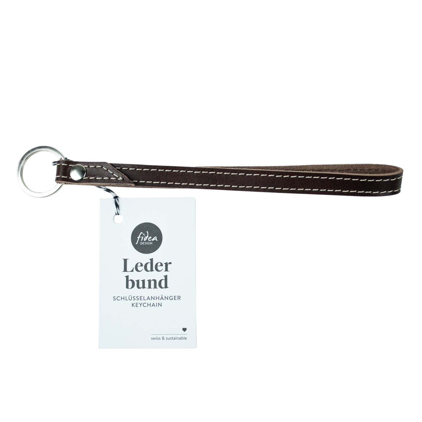 Schlüsselanhänger aus Leder Lederbund mittel